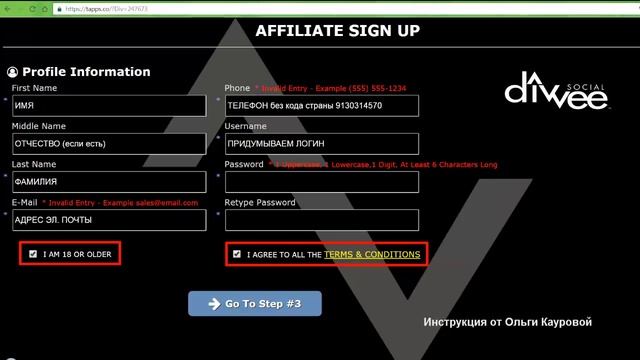 DIVVEE SOCIAL Новая инструкция по регистрации 24 декабря 2016 смотреть онлайн