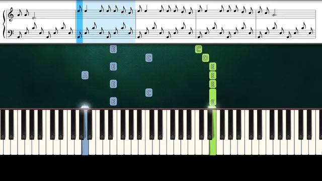 The Gummy Bear Song (Piano Tutorial With Sheets) смотреть онлайн