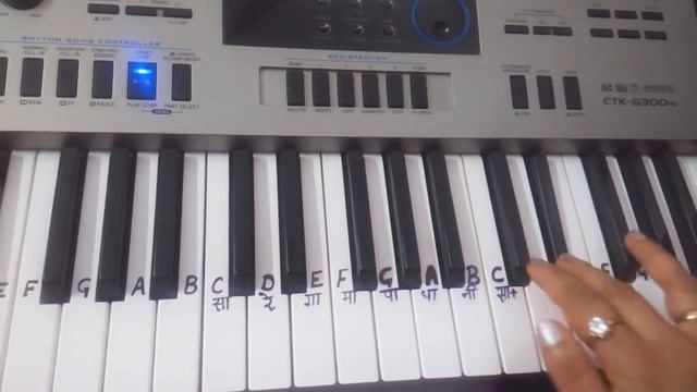 Nit Khair Manga| Keyboard Tutorial| Step by step| Slowly played in end| Harmonium смотреть онлайн