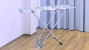 Напольная сушилка для белья с толстыми прутьями - видео обзор на Hausmann Aura Deluxe X