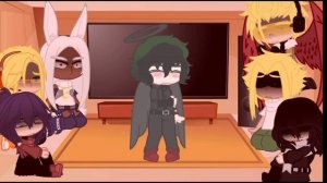 /pro_heroes react to Deku au's//rus/eng/