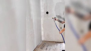 BAOBA A7 | Нанесение шпаклевки безвоздушным окрасочным аппаратом