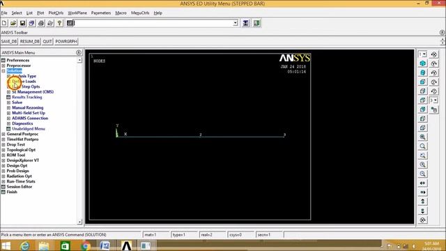 ANSYS APDL TUTORIAL - 03 - Stress analysis of tapered bar смотреть онлайн