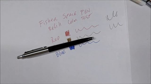 Fisher Space Pen Refill Color Comparison смотреть онлайн
