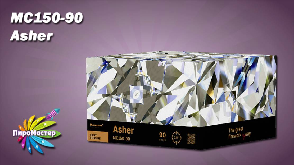 MC150-90 ASHER батарея салютов 1,5