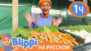 Песенка Про Ферму🥕 | Обучающие песенки для детей | Blippi Russian