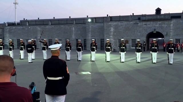 USMC Silent Drill Team at Fort Henry August 26 2015 смотреть онлайн