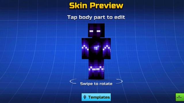 Purple glow skin free copy | Pixel Gun 3D 💜 ✨️ смотреть онлайн