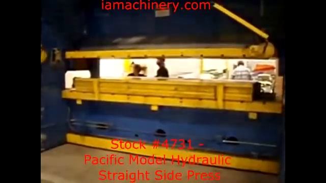 500-Ton Pacific Model Hydraulic Straight Side Press смотреть онлайн