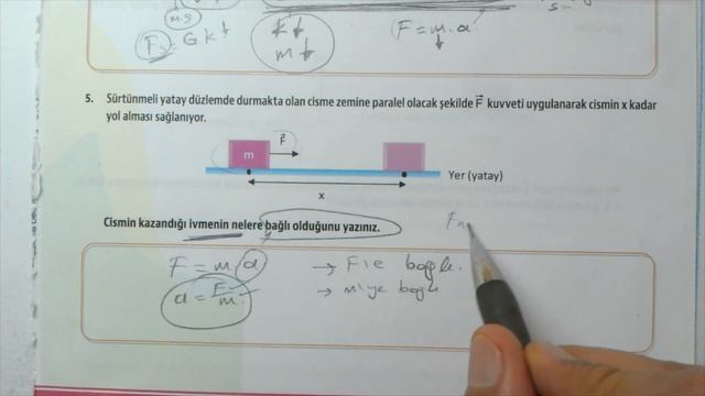 9. Sınıf | MEB | Çalışma Defteri | Fizik 9 | 4. Sayı | Hareket ve Kuvvet | Açık Uçlu Sorular смотреть онлайн