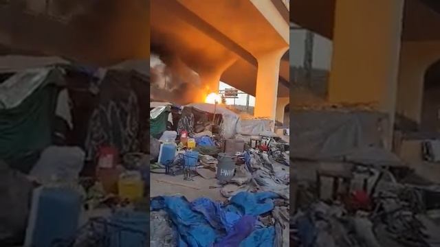 65 gallon propane tank explosion homeless camp смотреть онлайн