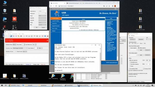 Modbus RTU USR-DR302 TCP