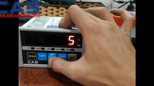 Hướng dẫn hiệu chuẩn (calib) đầu cân Cas CI-1560A