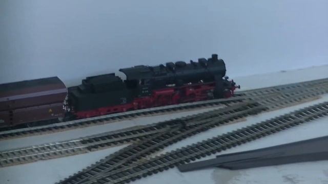 Portrait Schwere Güterzug-Dampflokomotive BR 58 1436 Der DB Modell Von Rivarossi
