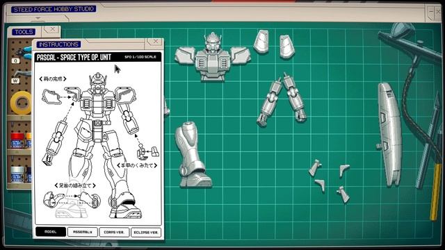 Steed Force Hobby Studio - PASCAL Space Type OP. Unit Assembly PC Gameplay смотреть онлайн