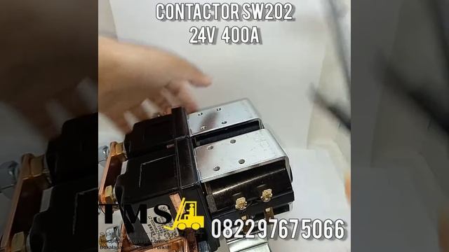 Contactor SW202 24V 400A #contactor #forkliftparts #sparepartforklift call 0822 9767 5066 смотреть онлайн