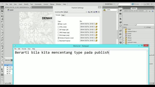 Publish Format EXE Di Flash CS5