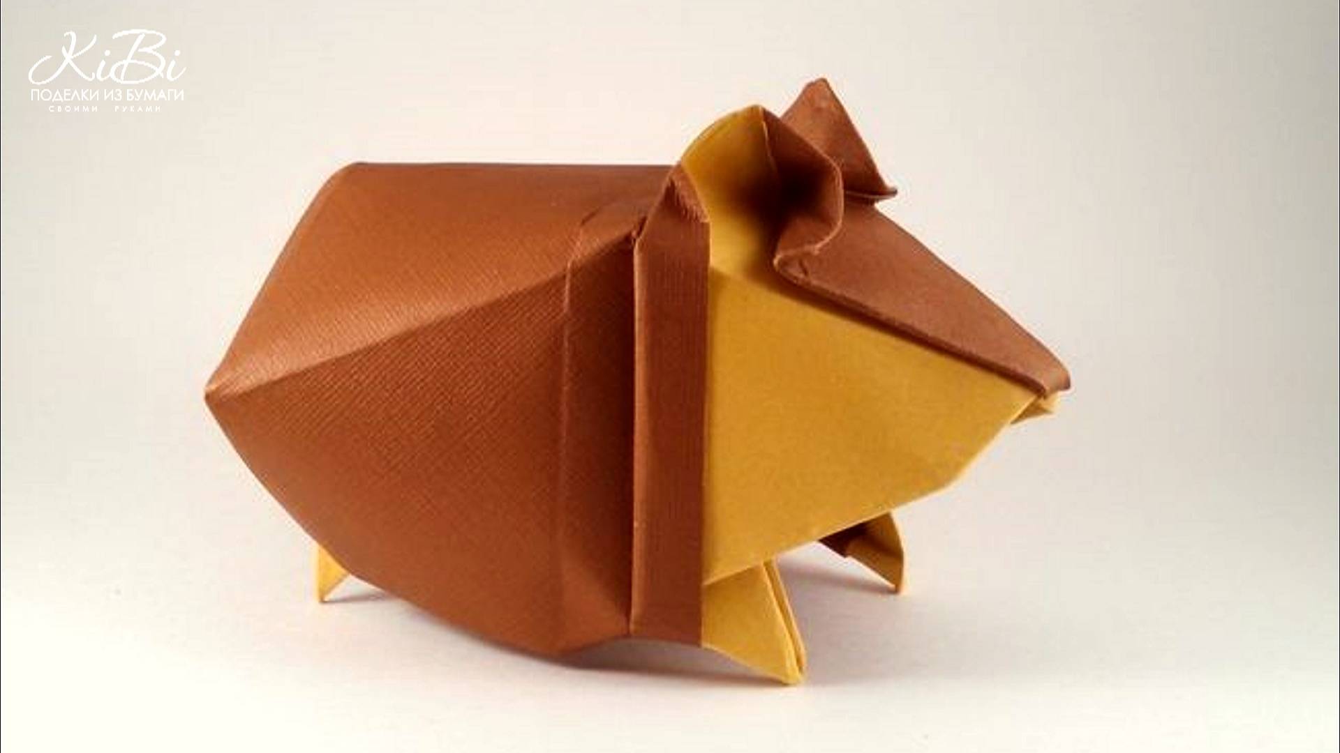 Пухлый Хомяк оригами | Поделки из бумаги своими руками | DIY смотреть онлайн