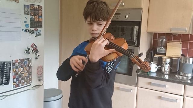 A major scale + arpeggios + double stops. Violin kitchen, Misha Andreev, 12 смотреть онлайн