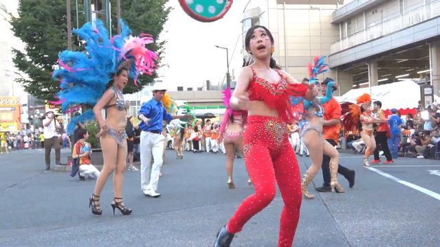 💥ウニアンドスアマドーリスが踊り魔•魔くる圧巻🧨六発目💃びっくり刺激的なダンサーが4年ぶり💐花小金井祭サンバフェスティバル2023🤯東京学芸大学ラテンアメリカ研究会パフォーマンス🎥スマホ用横サンバ🐢