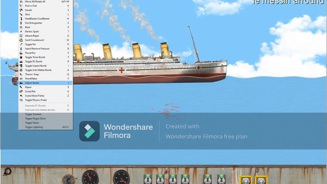 Messing around in floating sandbox смотреть онлайн