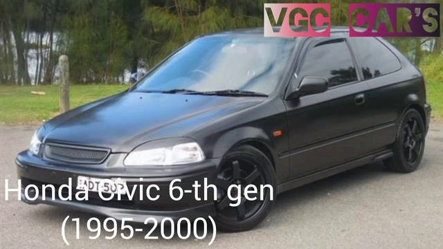 Как Менялся Цивик Honda Civic Evolution