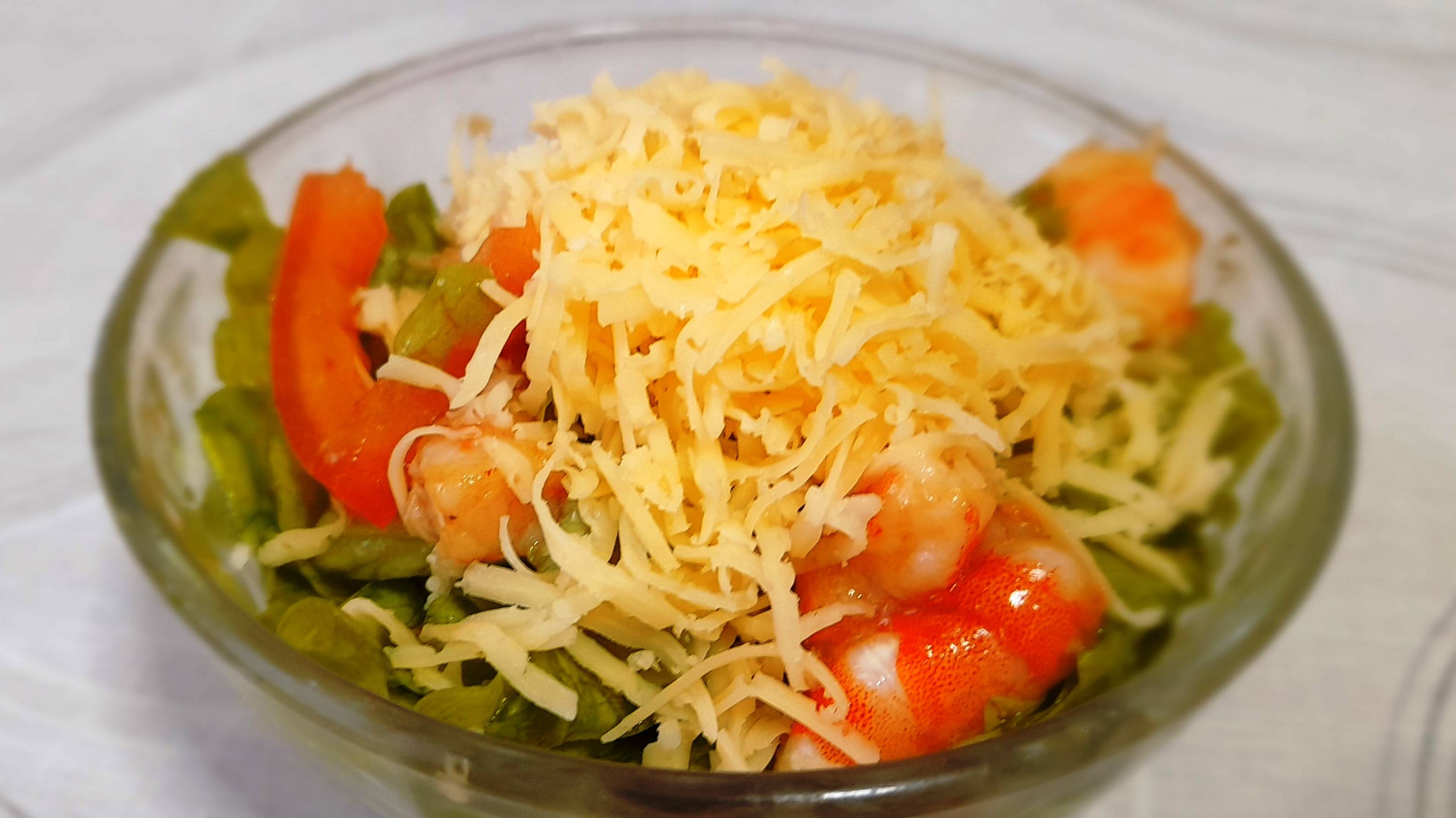 Легкий салат с креветками смотреть онлайн