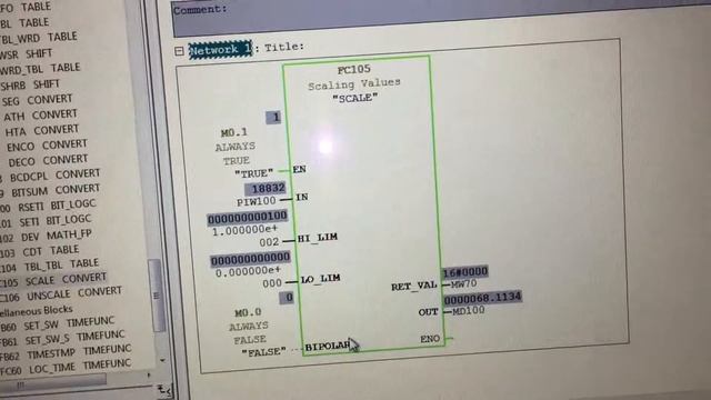 Analog Input scaling siemens - 0-10V (Step 7) смотреть онлайн