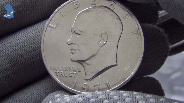 1 доллар 1971 года 'S' СЕРЕБРО. доллар Эйзенхауэра. США . #614