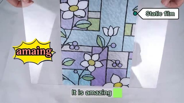 Electrostatic film printing glass sticker, easy to install, anti-peeping and waterproof смотреть онлайн