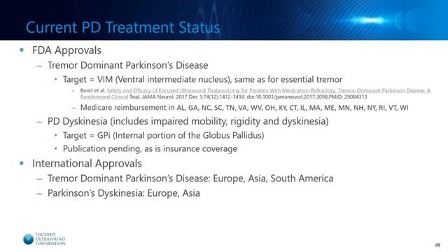 Update on Focused Ultrasound for Parkinson's Disease – December 2021 смотреть онлайн