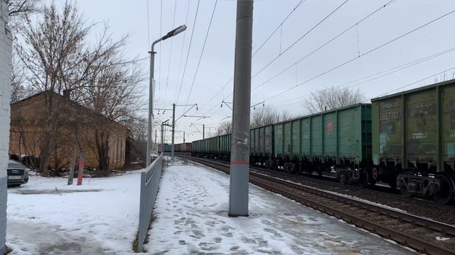 Электровоз ВЛ80С-1754/1707 С грузовым поездом смотреть онлайн