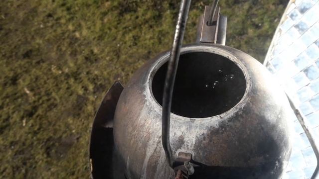 Solar parabolic mirror in spring, Lithuania смотреть онлайн