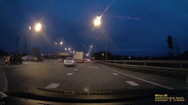 Видеосъемка ночью на Mio MiVue i88 смотреть онлайн