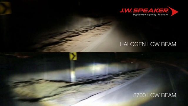Halogen vs LED Headlights - JW Speaker 8700 Series смотреть онлайн