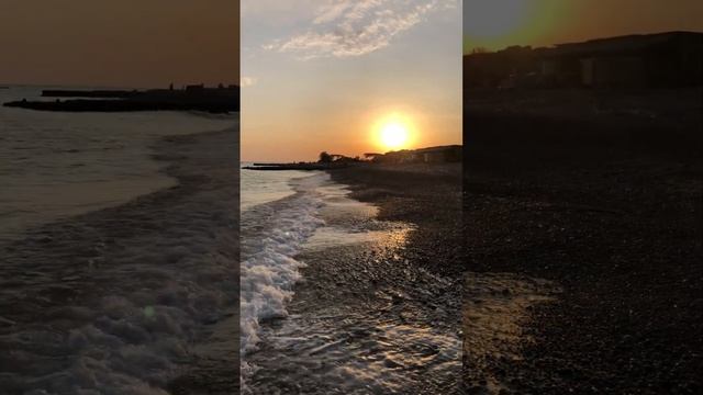 Закат на море! Отдых в Абхазии, - в "Стране Души"!!!❤❤❤ #Абхазия смотреть онлайн