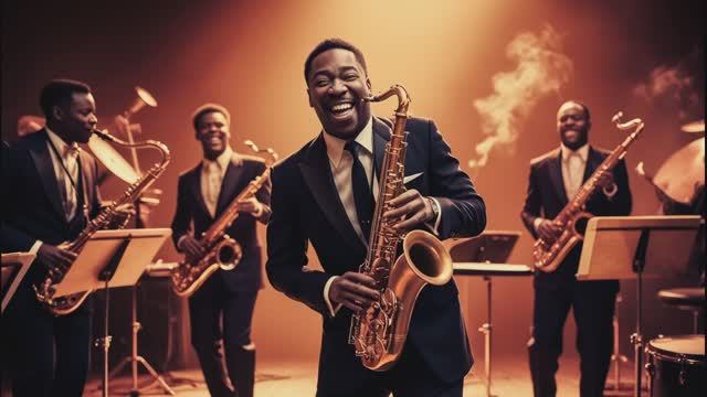 Джаз. Bebop Jazz - сложная гармония, быстрое исполнение и акцент на импровизацию.