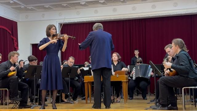 Жюль Массне, «Размышление». Мария Дарер, скрипка и инклюзивный концертный оркестр РГСАИ