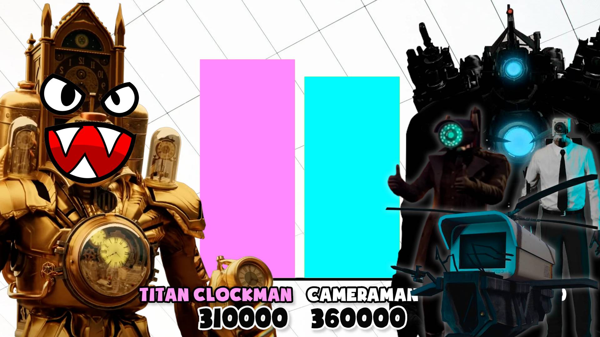 СРАВНЕНИЕ СИЛ ⏱КЛОКМЕНОВ И 🔭КАМЕРАМЕНОВ смотреть онлайн