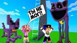 БИТВА ПОСТРОЕК КЭТНЭП ПОППИ ПЛЕЙТАЙМ 3 в МАЙНКРАФТ ДЕВУШКА НУБ ВИДЕО ТРОЛЛИНГ MINECRAFT Евгенбро