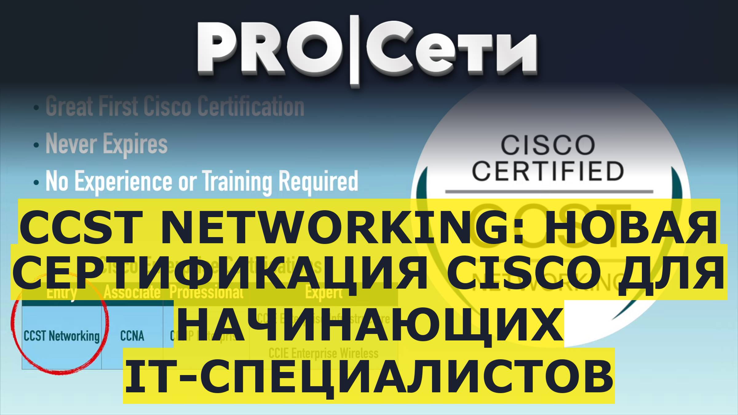 CCST Networking: Новая Сертификация Cisco для Начинающих IT-Специалистов смотреть онлайн