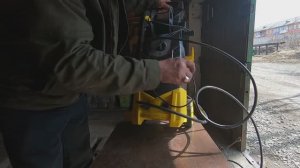 Мойка Huter 195  Подключил и показал в работе!!!
