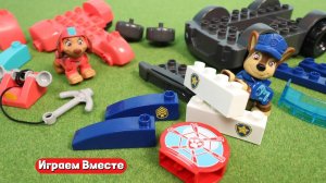 Щенячий патруль ! Играем в игрушки из мультика ! Развивашки для детей ! Супер лего набор