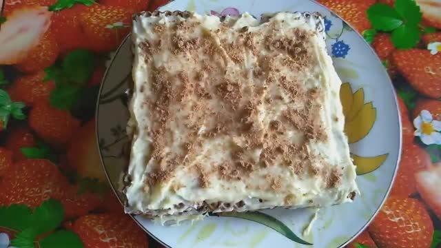 ТОРТ БЕЗ ВЫПЕЧКИ С ЗАВАРНЫМ КРЕМОМ смотреть онлайн