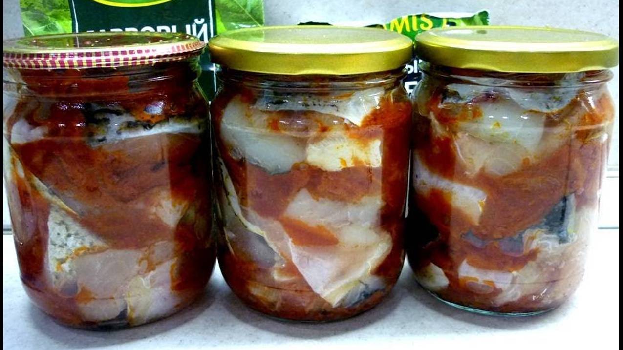 Домашние Консервы Рыба в томате для долгого хранения в домашних условиях. Видео рецепт смотреть онлайн