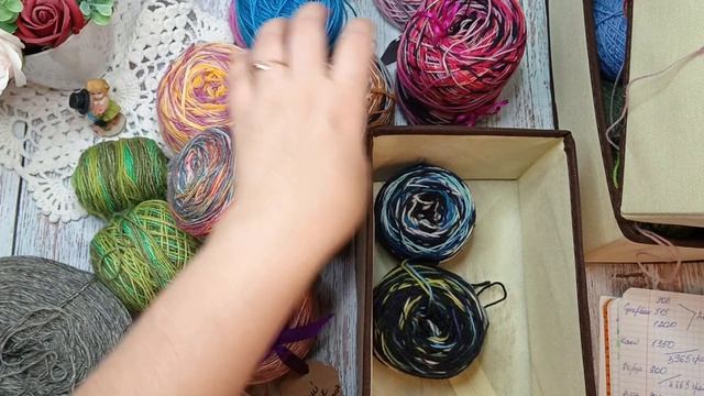 Моя коллекция бобинной носочной пряжи смотреть онлайн