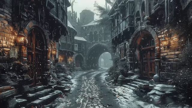 The frosty gothic alley & dark academia music - Melancholic Piano Playlist Music смотреть онлайн