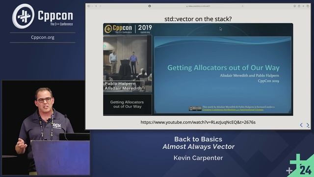 Back to Basics: Almost Always Vector - Kevin Carpenter - CppCon 2024 смотреть онлайн