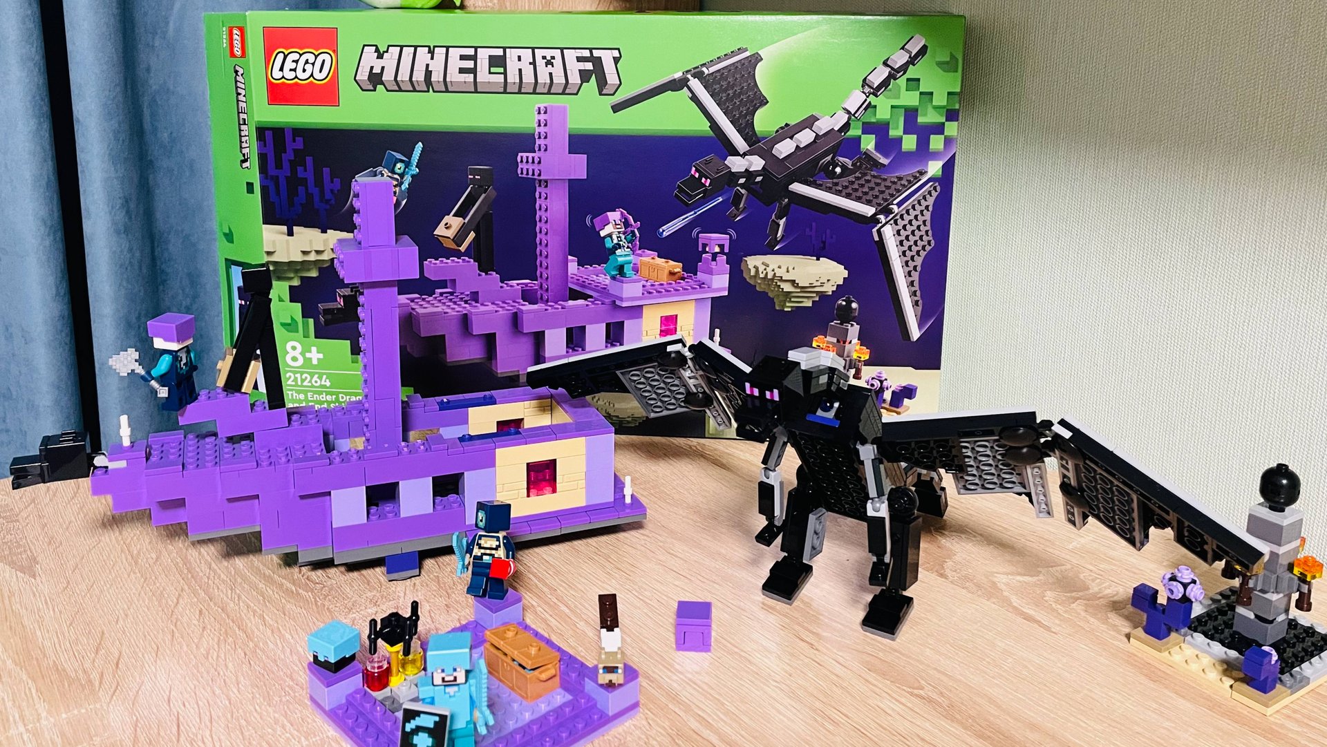 Лего Майнкрафт. Эндер Дракон и Эндер корабль. смотреть онлайн