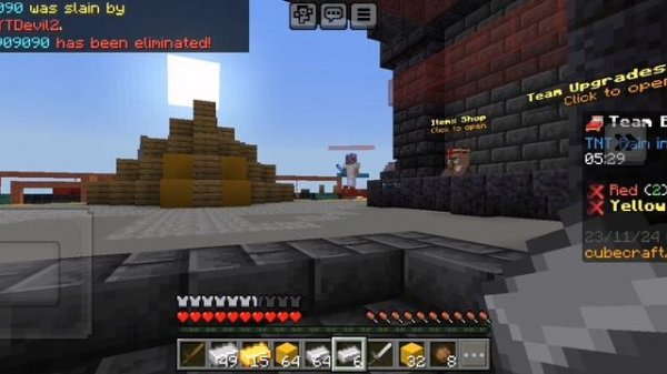 minecraft bed WARS на двоих
